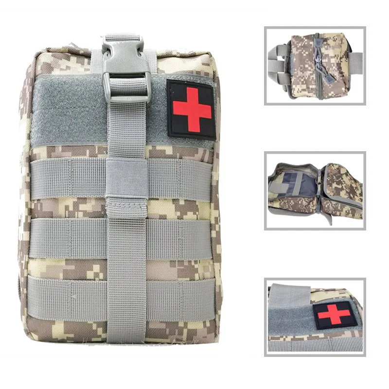 

Nylon Tactical Medical Bag Military First Aid Kit Survival Kit Pouch Outdoor Sport Mountaineering Hunting Camping Emergency Case