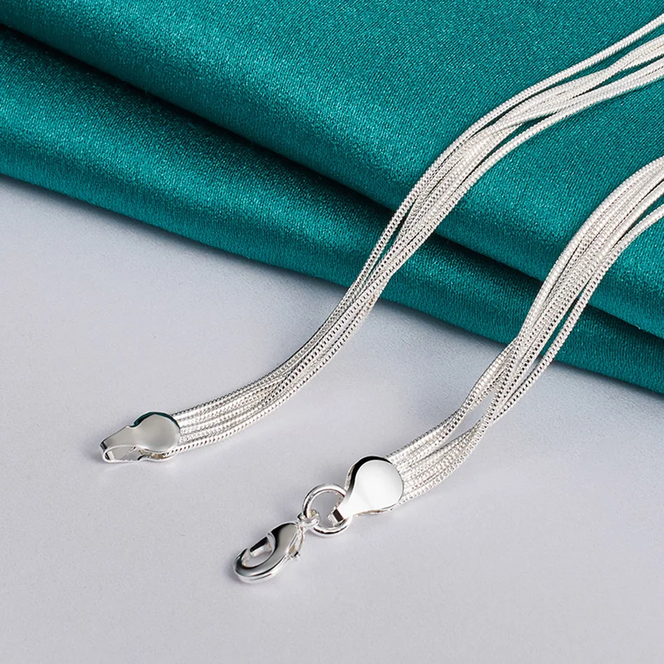 925 Sterling Silver Multi Snake Chain Ball Beads 18 Inch Charm Necklace For Women Wedding Party Gifts Fashion Jewelry 4 Mallzona Sdfae3eb12d214bc1bcad6be0380dd0f3y 925 Sterling Silver Multi Snake Chain Ball Beads 18 Inch Charm Necklace For Women Wedding Party Gifts Fashion Jewelry Mallzona