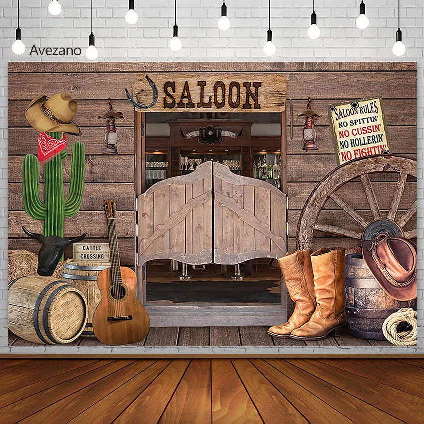 Avezano Photography Background West Cowboy Rustic Wooden Farm Saloon Barn Boots Boy Birthday Party Backdrop Photo Studio Decor
Avezano Photography Background West Cowboy Rustic Wooden Farm Saloon Barn Boots Boy Birthday Party Backdrop Photo Studio Decor
