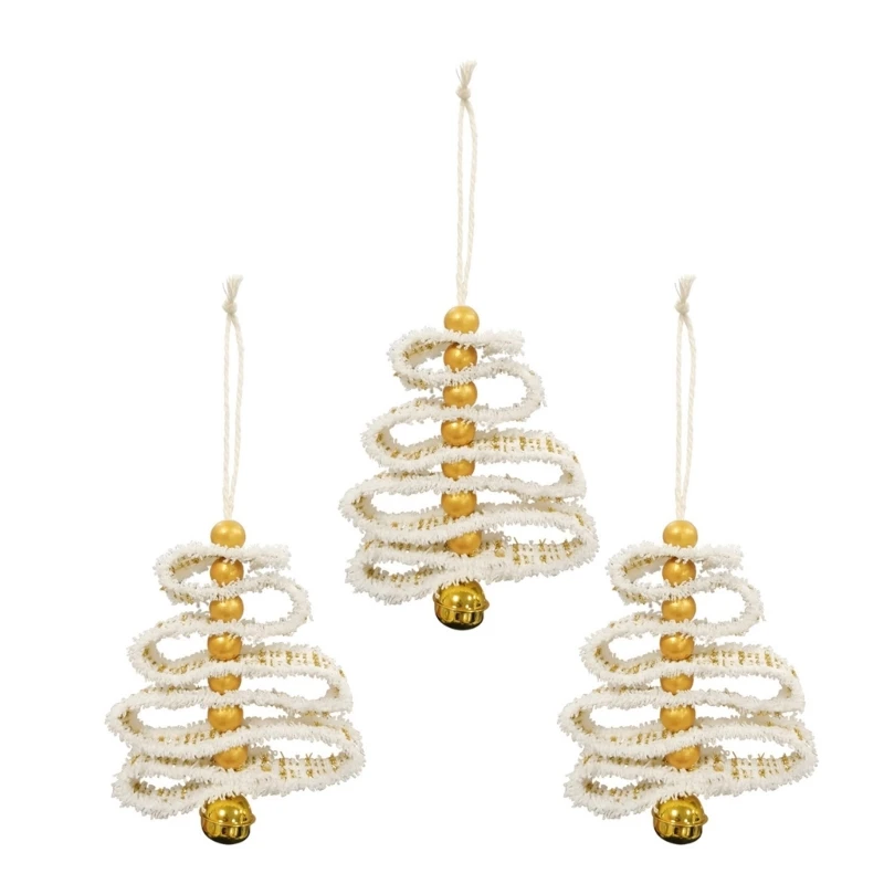 3pcs Christmas Tree Pendants Hand Woven Cotton Rope Bells Hanging Ornaments for Christmas Tree Party Decorations
3pcs Christmas Tree Pendants Hand Woven Cotton Rope Bells Hanging Ornaments for Christmas Tree Party Decorations