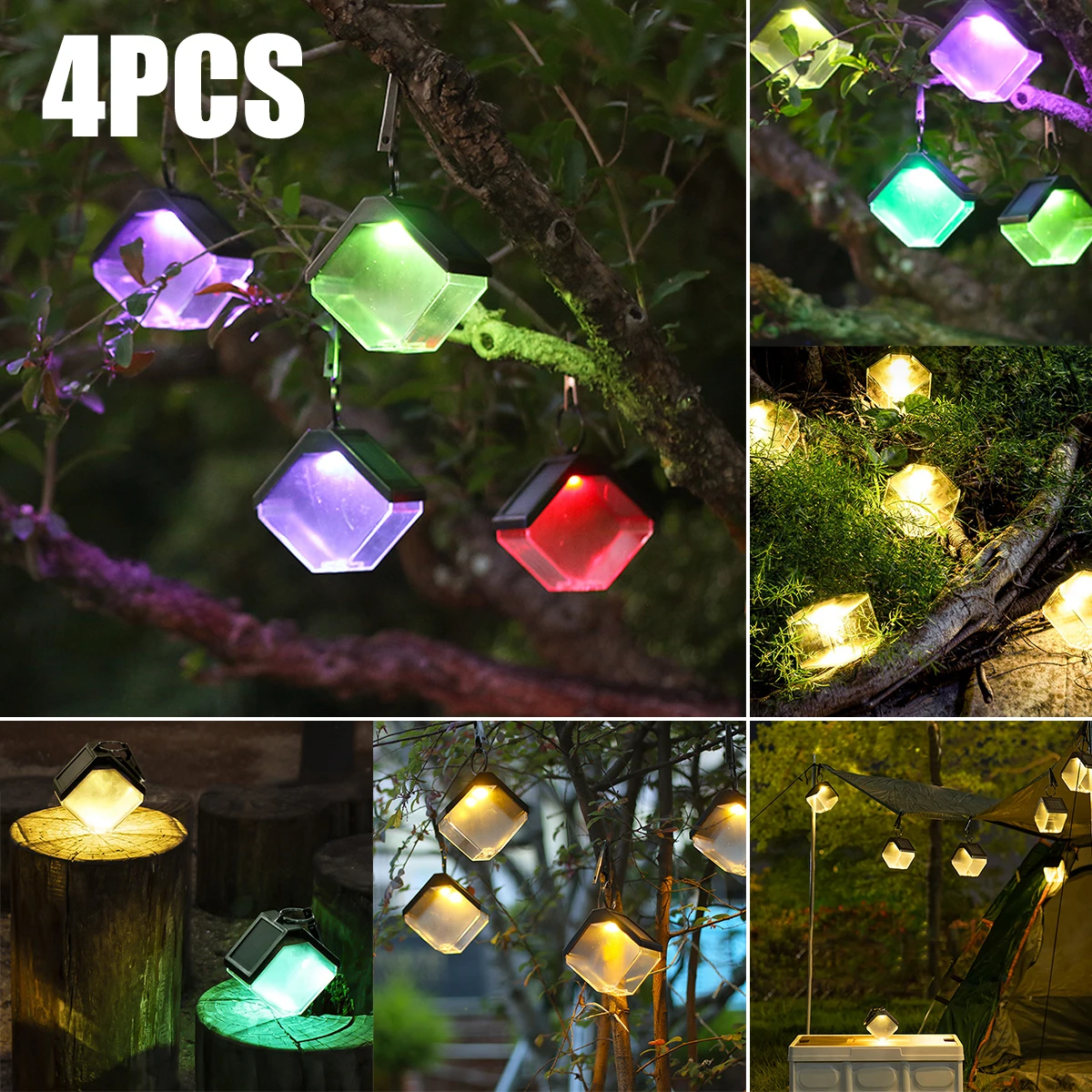 4pcs Solar Ice Brick Lamp Solar LED Light Outdoor Garden Light Waterproof Solar Hanging Lamp Solar Wall Lamp Yard Garden Decor
4pcs Solar Ice Brick Lamp Solar LED Light Outdoor Garden Light Waterproof Solar Hanging Lamp Solar Wall Lamp Yard Garden Decor