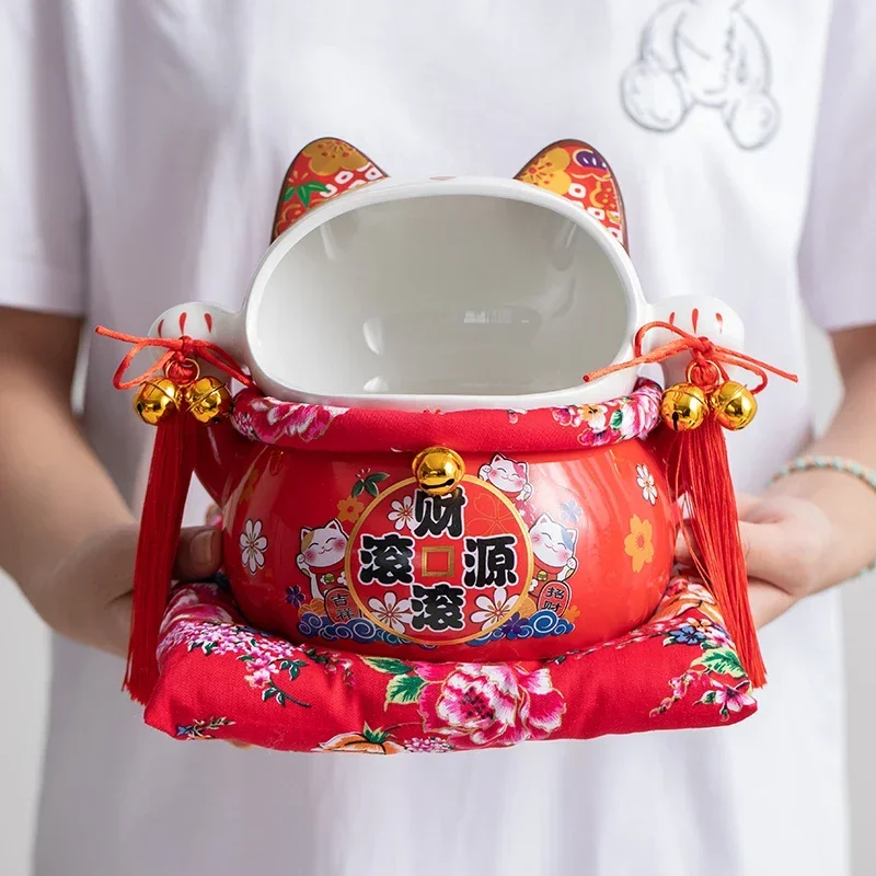 8 inch Ceramic Maneki Neko Candy Jar Lucky Cat Money Box Piggy Bank Fortune Cat Storage Snack Jar
8 inch Ceramic Maneki Neko Candy Jar Lucky Cat Money Box Piggy Bank Fortune Cat Storage Snack Jar