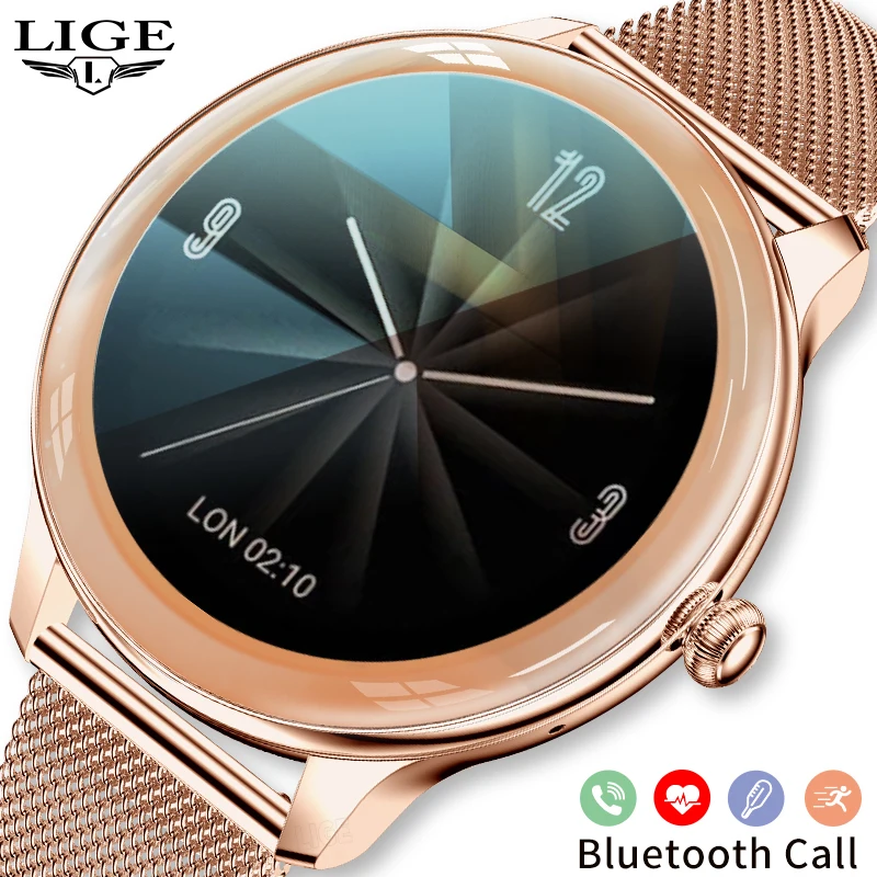 LIGE Smart Watch Women Body Temperature Smartwatch Ladies For Android IOS Waterproof Bluetooth Watches Full Touch Bracelet Clock
LIGE Smart Watch Women Body Temperature Smartwatch Ladies For Android IOS Waterproof Bluetooth Watches Full Touch Bracelet Clock