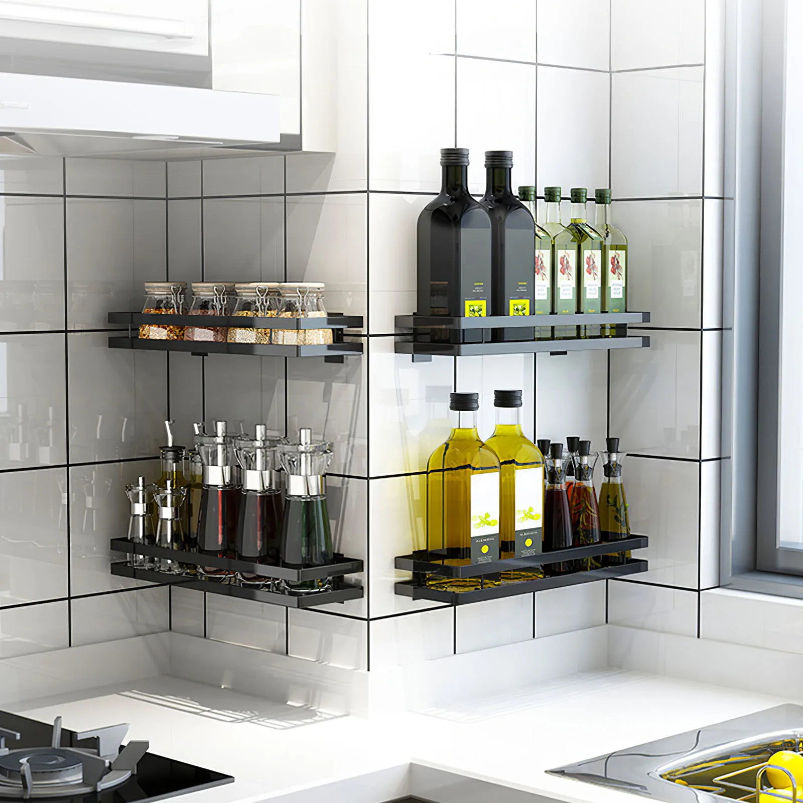 30cm Stainless Kitchen Organizer Hanging Storage Rack No-Punching Storage Holder Large Kitchen Holder Storage Shelf For Bathroom 
30cm Stainless Kitchen Organizer Hanging Storage Rack No-Punching Storage Holder Large Kitchen Holder Storage Shelf For Bathroom