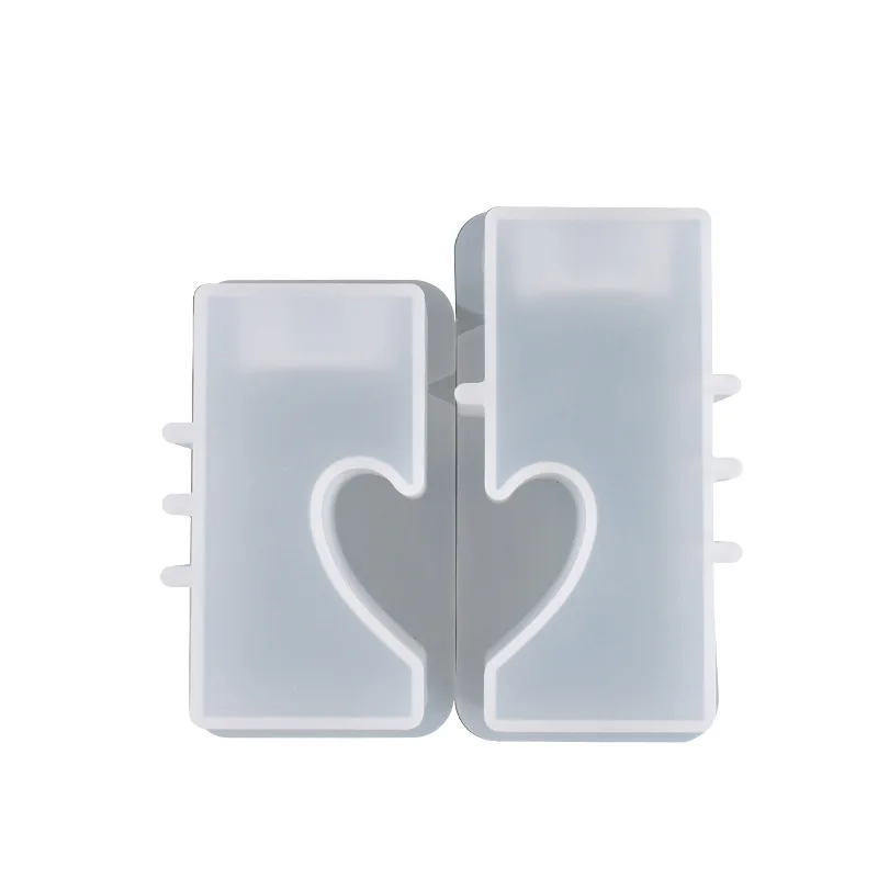 Crystal Epoxy Resin Mold Love Heart Splicing Candlestick Silicone Mold Cement Candle Holder Container Plaster Candle Cup Decor
Crystal Epoxy Resin Mold Love Heart Splicing Candlestick Silicone Mold Cement Candle Holder Container Plaster Candle Cup Decor