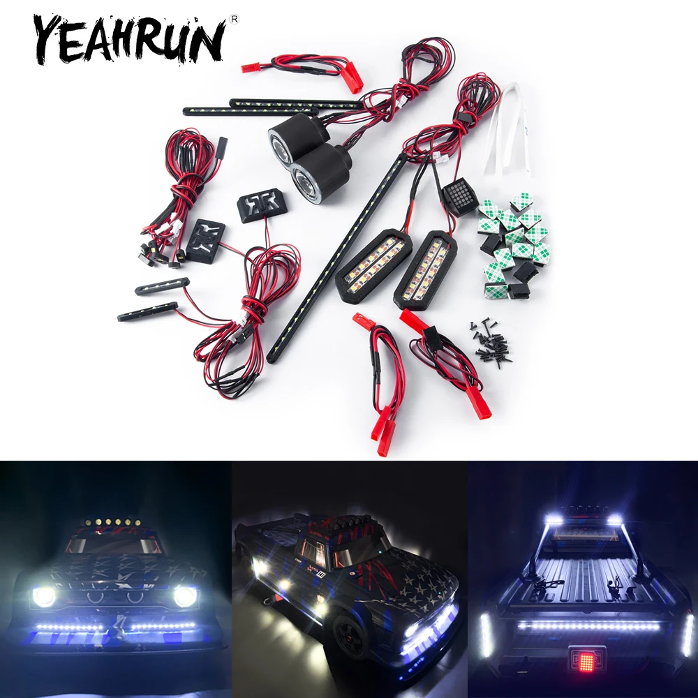 YEAHRUN 1Set Headlight + Taillight +Side LED Lights Grop for INFRACTION 6S BLX V2 All-road 1/7 RC Car Truck Upgrade Parts
YEAHRUN 1Set Headlight + Taillight +Side LED Lights Grop for INFRACTION 6S BLX V2 All-road 1/7 RC Car Truck Upgrade Parts