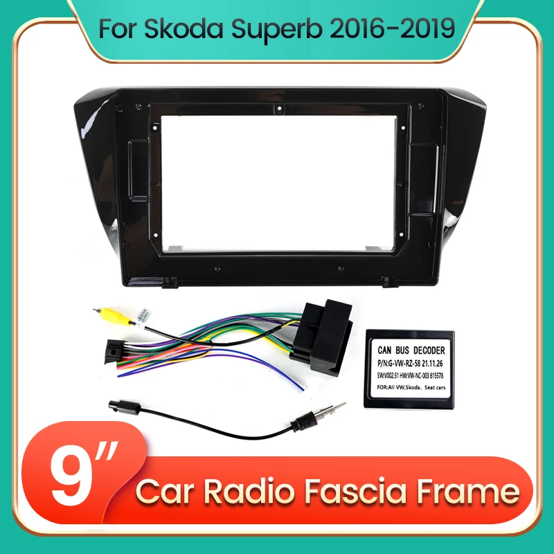 2DIN Android Car Radio video multimedia face frame wire canbus protocol box for Skoda Superb 2016-2019 Fascia Panel Kit
2DIN Android Car Radio video multimedia face frame wire canbus protocol box for Skoda Superb 2016-2019 Fascia Panel Kit