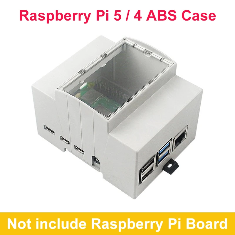 Raspberry Pi 5 ABS Case Electrical Box DIN Rail Modular Shell Large Inner Space Enclosure for Raspberry Pi 4 Model B
Raspberry Pi 5 ABS Case Electrical Box DIN Rail Modular Shell Large Inner Space Enclosure for Raspberry Pi 4 Model B
