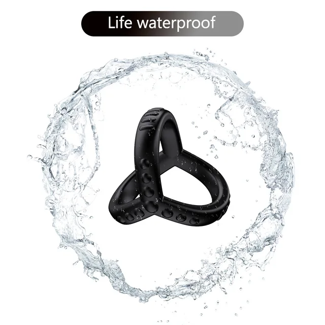 Anneau de pénis en silicone réutilisable pour hommes, anneau de pénis de sperme, agrandissement du pénis, reliure du scrotum, éjaculation retardée, jouets sexuels pour couples 2