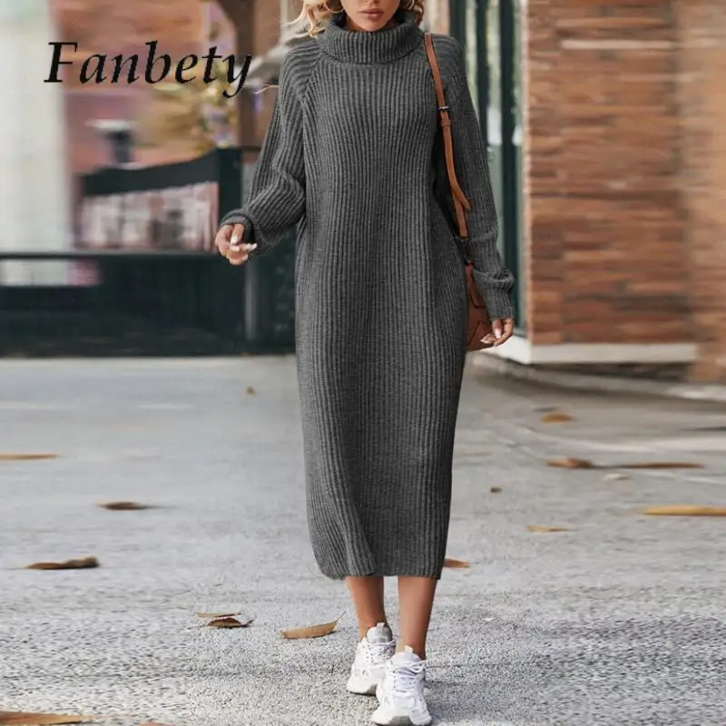 Lady Chic Texture Fashion Long Dress Women Elegant Long Sleeve Turtleneck Sweater Dress Casual Solid Knit Fall Winter Dresses
Lady Chic Texture Fashion Long Dress Women Elegant Long Sleeve Turtleneck Sweater Dress Casual Solid Knit Fall Winter Dresses