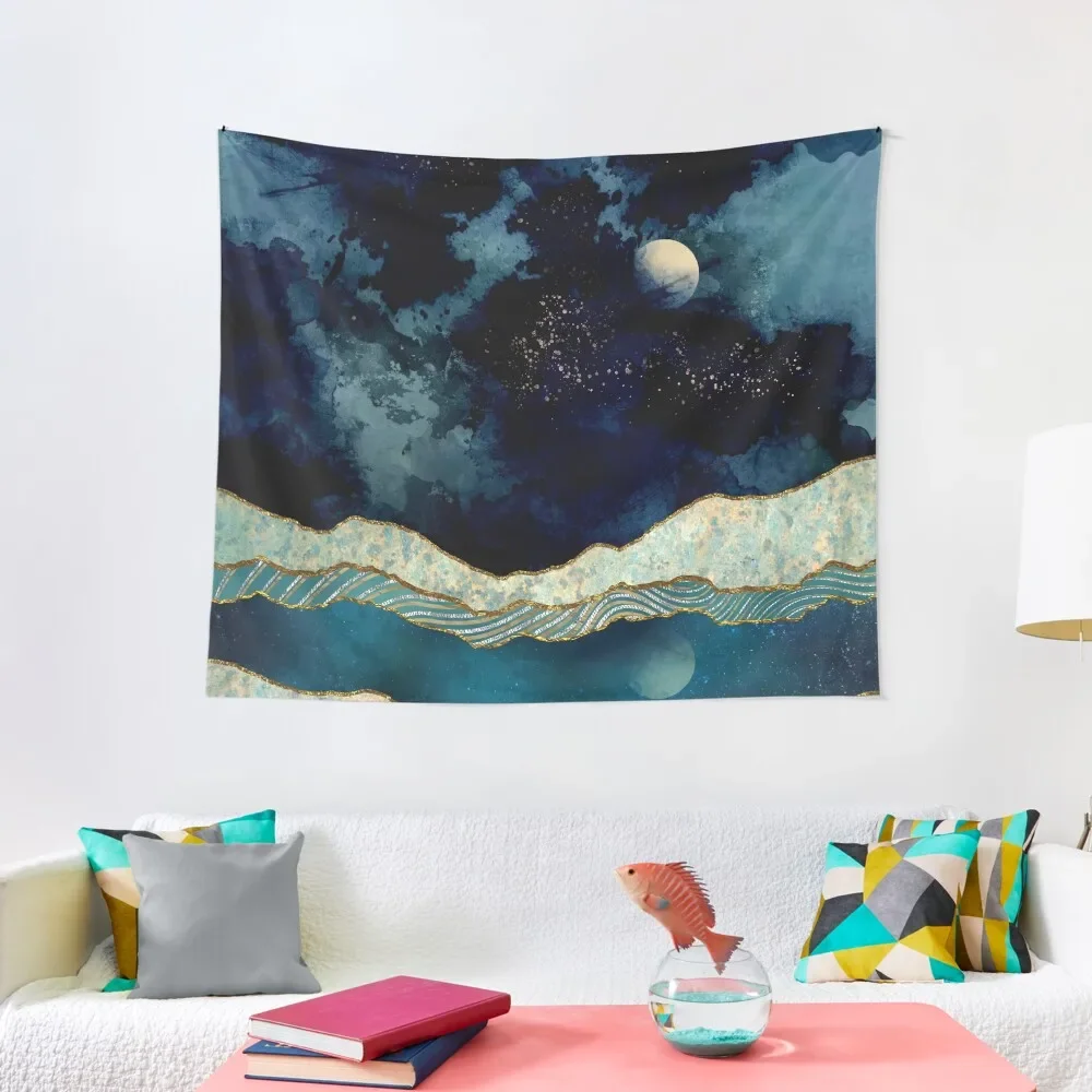 

Indigo Sky Tapestry Tapete For The Wall Room Decoration Aesthetic Cute Decor Tapestry