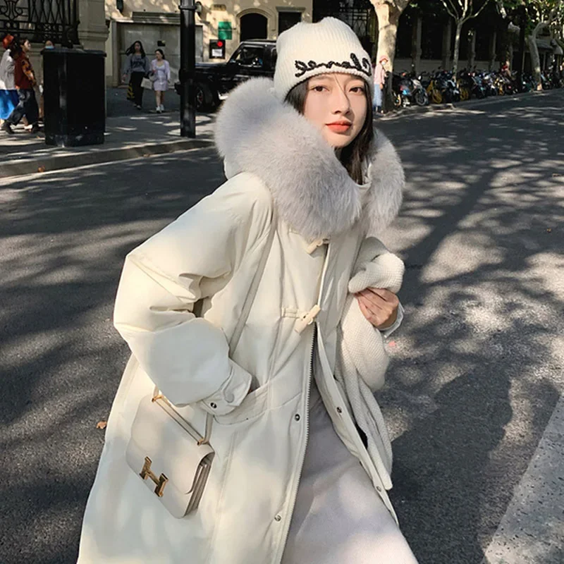 Parkas for Women Fall Winter 2023 New Long Sleeve Thicken Warm Jackets Loose Fur Collar Women Down Coats Casual Loose
Parkas for Women Fall Winter 2023 New Long Sleeve Thicken Warm Jackets Loose Fur Collar Women Down Coats Casual Loose