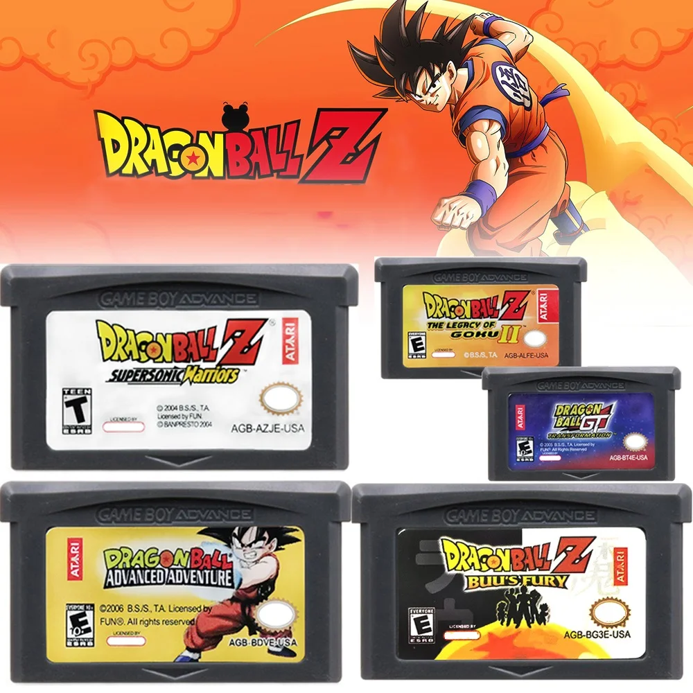 Игровой картридж Dragon Ball GBA, 32 бит, игровая консоль, карточная серия, расширенные приключения, супергерои воинов Buu's Fury для GBA
Игровой картридж Dragon Ball GBA, 32 бит, игровая консоль, карточная серия, расширенные приключения, супергерои воинов Buu's Fury для GBA