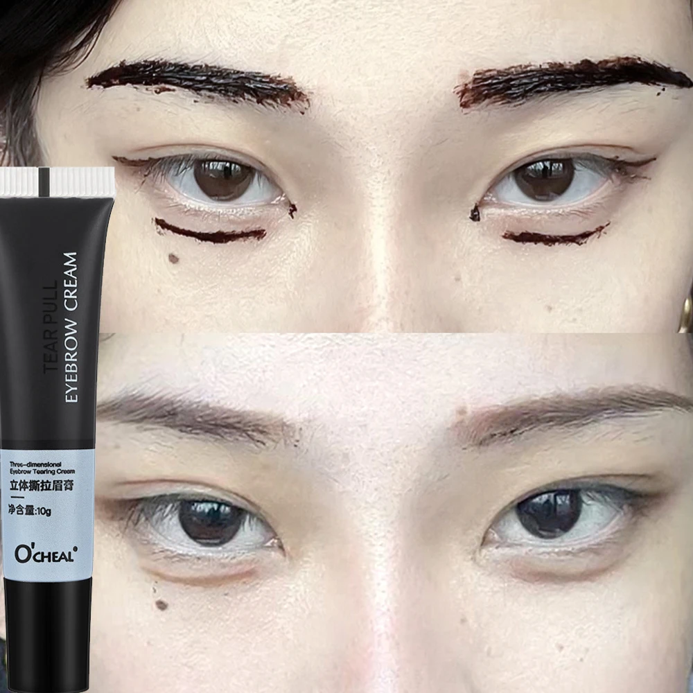 Tearing Eyebrow Gel Makeup Semi-Permanent Waterproof Long Lasting Tattoo Tint Sweatproof Peel Off Dye Eyebrow Cream Cosmetics
Tearing Eyebrow Gel Makeup Semi-Permanent Waterproof Long Lasting Tattoo Tint Sweatproof Peel Off Dye Eyebrow Cream Cosmetics