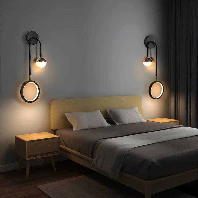 Indoor wall lamp bedroom bedside modern minimalist staircase aisle Nordic light luxury creative living room background light
Indoor wall lamp bedroom bedside modern minimalist staircase aisle Nordic light luxury creative living room background light