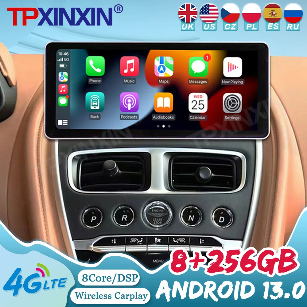 

12.3" Android 13 Car Radio For Aston Martin DB11 2016-2020 DVD Multimedia Video Player Stereo Auto GPS Navigatie Carplay 5G WIFI