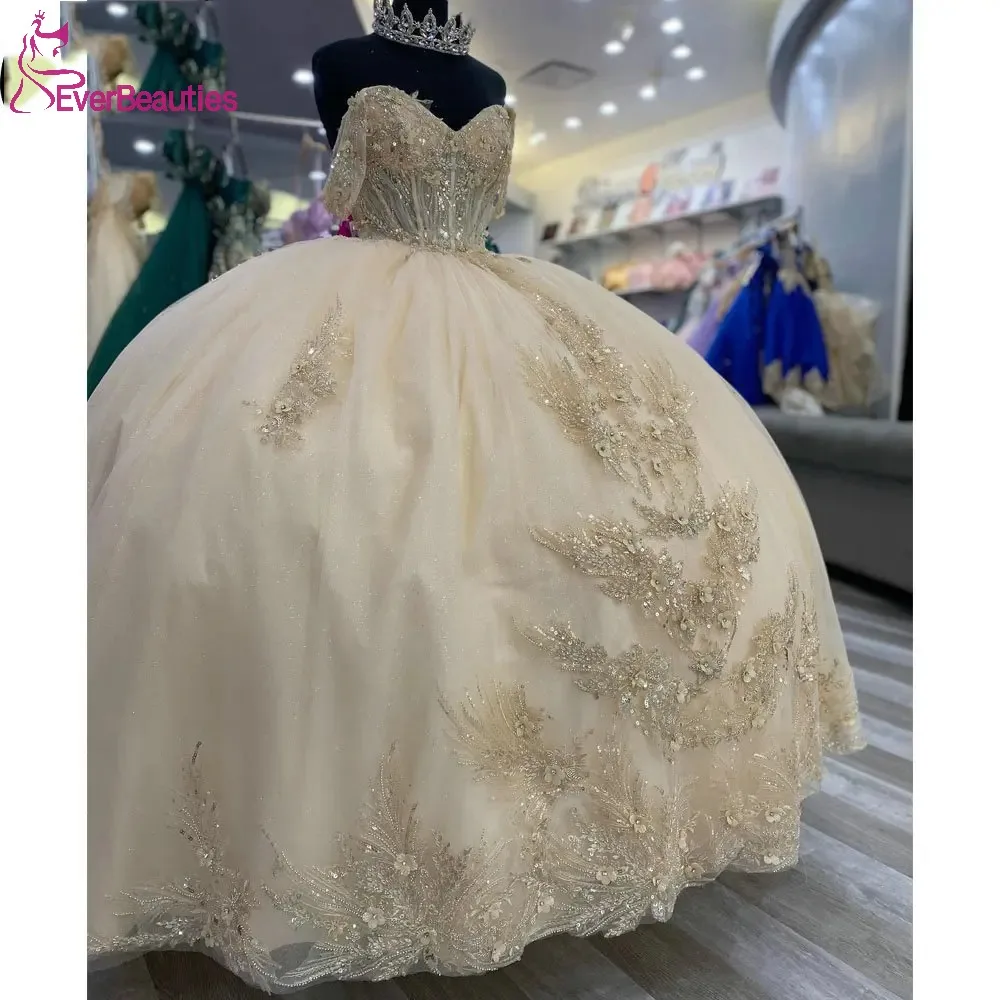 Off Shoulder Quinceanera Dress Ball Gown Vestidos De 15 Quinceañera Women Prom Party Dress Luxury Tulle Beaded Sweet 15 Dresses
Off Shoulder Quinceanera Dress Ball Gown Vestidos De 15 Quinceañera Women Prom Party Dress Luxury Tulle Beaded Sweet 15 Dresses