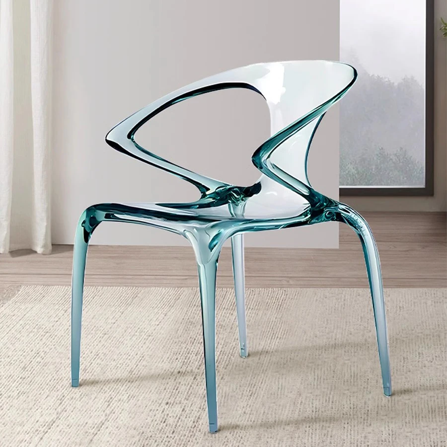 Обеденные стулья уникальной формы, пластиковые прозрачные стулья для парикмахера в скандинавском стиле, эргономичная защита, современный дизайн, мебель Sandalye 
Обеденные стулья уникальной формы, пластиковые прозрачные стулья для парикмахера в скандинавском стиле, эргономичная защита, современный дизайн, мебель Sandalye