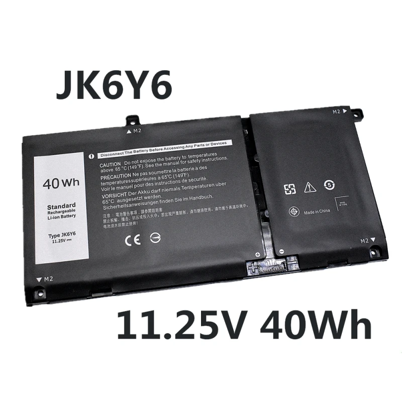 JK6Y6 11.25V 40WH Laptop Battery For Dell Inspiron 5300 5301 5400 5406 7405 7300 7500 2-in-1 Vostro 14 5401 5402 Latitude 3410 3
JK6Y6 11.25V 40WH Laptop Battery For Dell Inspiron 5300 5301 5400 5406 7405 7300 7500 2-in-1 Vostro 14 5401 5402 Latitude 3410 3