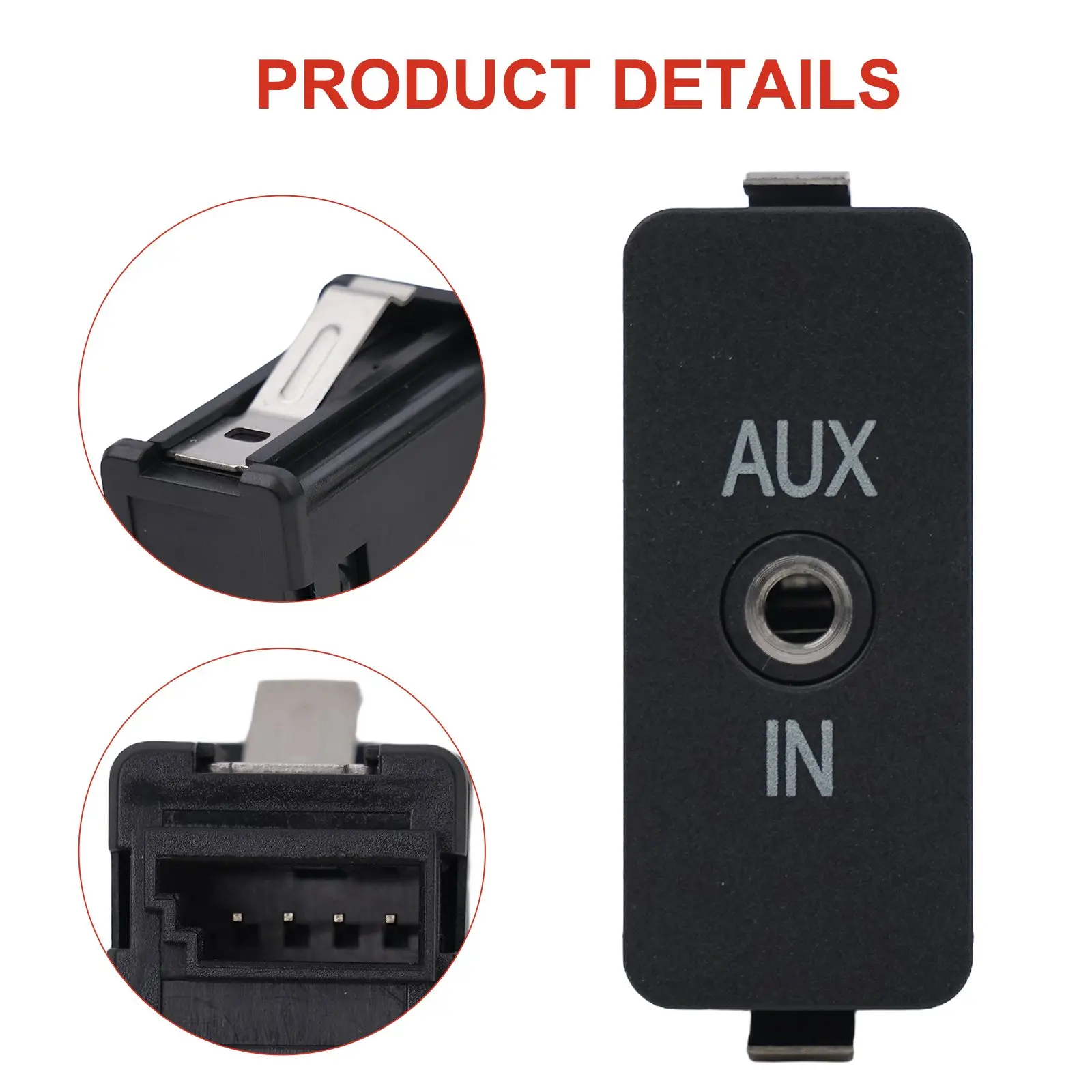AUX Auxiliary Audio Socket For BMW 1 3 5 6 7 X3 SERIES E60 E61 E81 E87 E90 Audio Aux In Socket Plug Car Accessories
AUX Auxiliary Audio Socket For BMW 1 3 5 6 7 X3 SERIES E60 E61 E81 E87 E90 Audio Aux In Socket Plug Car Accessories