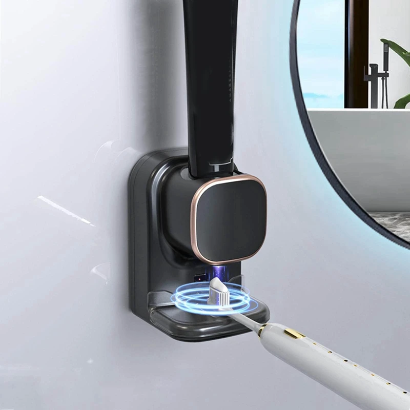 

Автоматический диспенсер для электрической зубной пасты с датчиком для ванной комнаты, настенный насос для зубной пасты 2, прочный