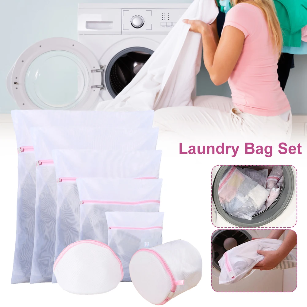 7 Size Zippered Mesh Laundry Wash Bag Foldable Thicken Underwear Socks Laundry Bag For Washing Machines Laundry Care Accessories
7 Size Zippered Mesh Laundry Wash Bag Foldable Thicken Underwear Socks Laundry Bag For Washing Machines Laundry Care Accessories