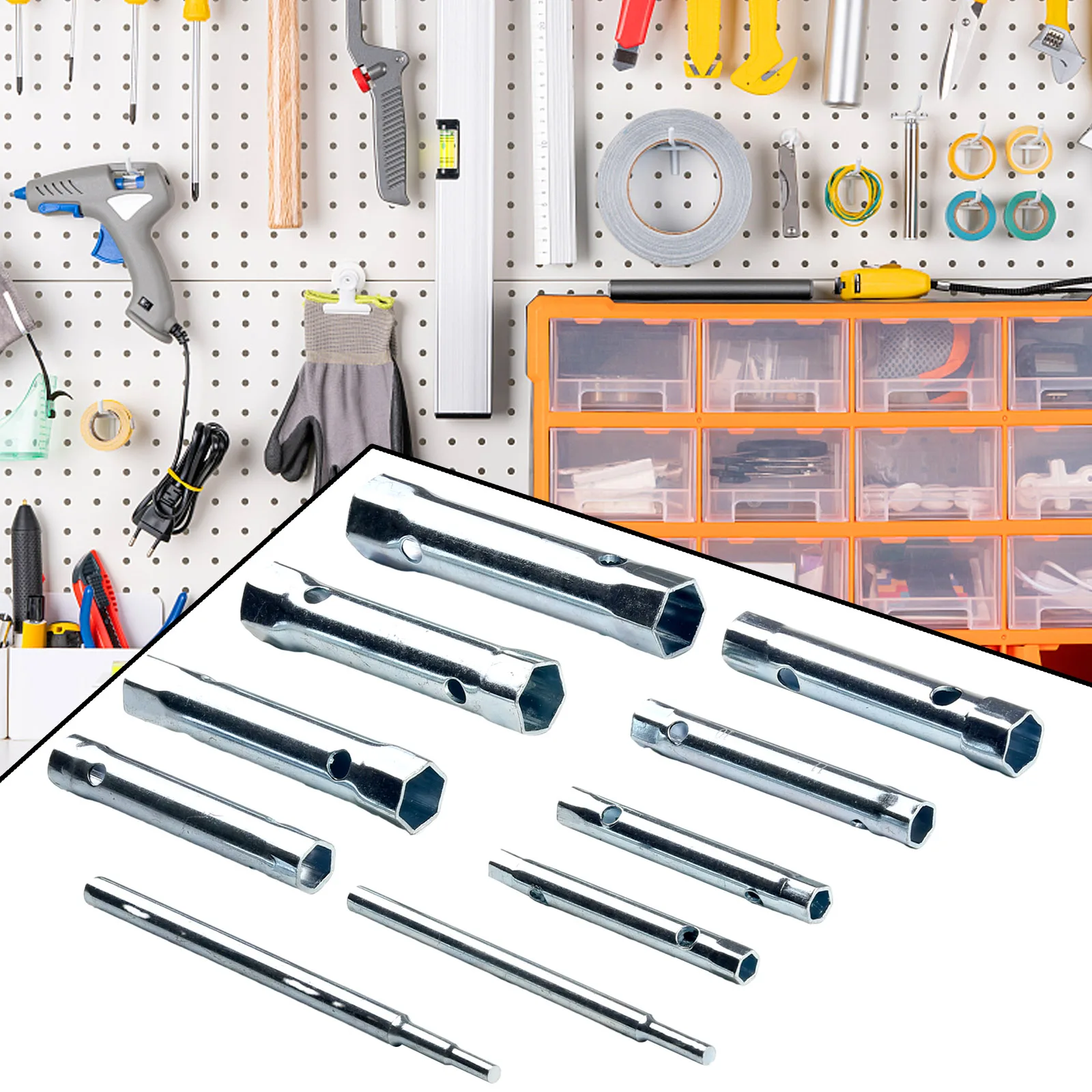 For Auto Repair Tubular Box Wrench 10 Pcs Polished Finish Professional Professional Tool Set Silver High Quality
For Auto Repair Tubular Box Wrench 10 Pcs Polished Finish Professional Professional Tool Set Silver High Quality