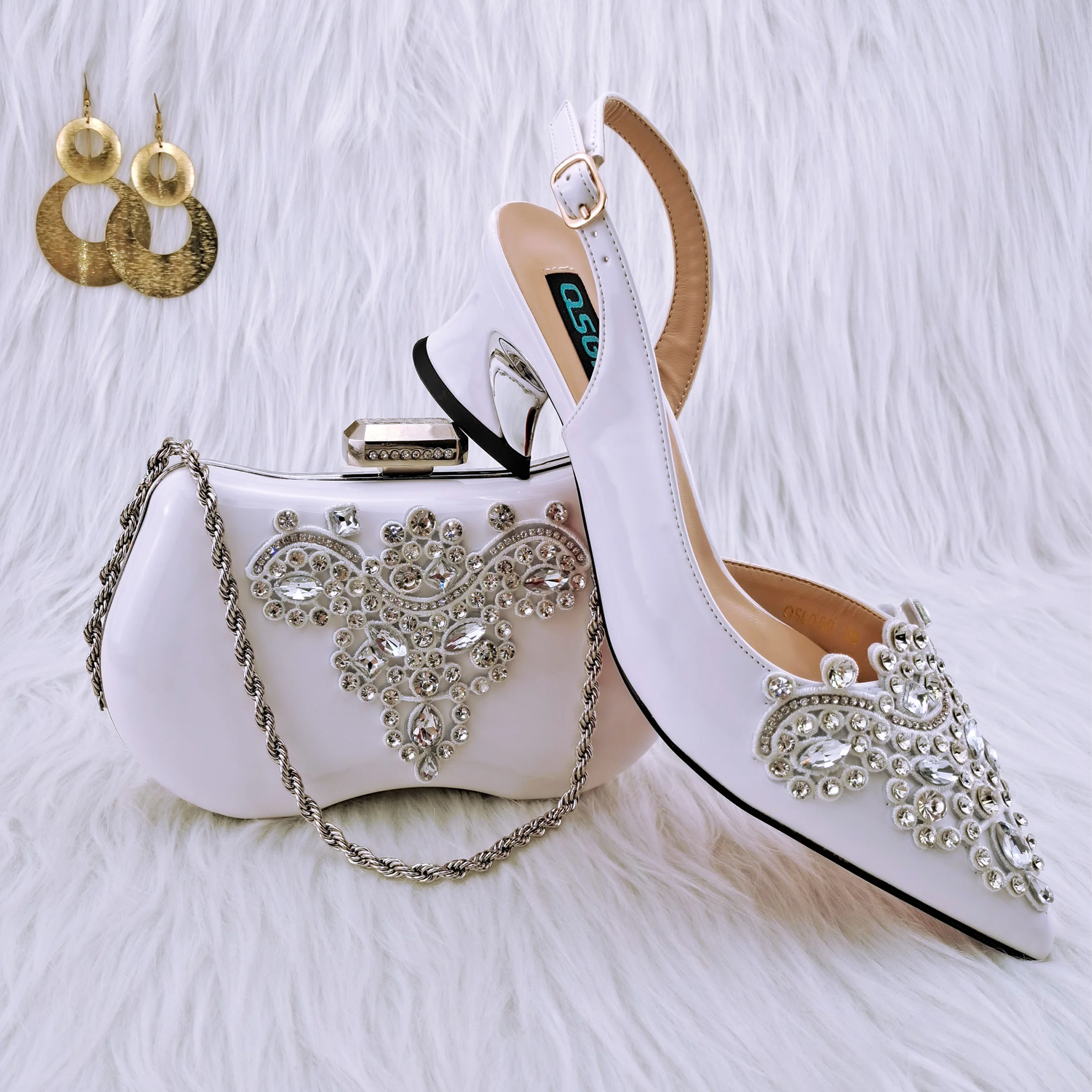 doershow African fashion Italian Shoes And Bag Sets For Evening Party With Stones white Italian Handbags Match Bags! HPL1-8
doershow African fashion Italian Shoes And Bag Sets For Evening Party With Stones white Italian Handbags Match Bags! HPL1-8