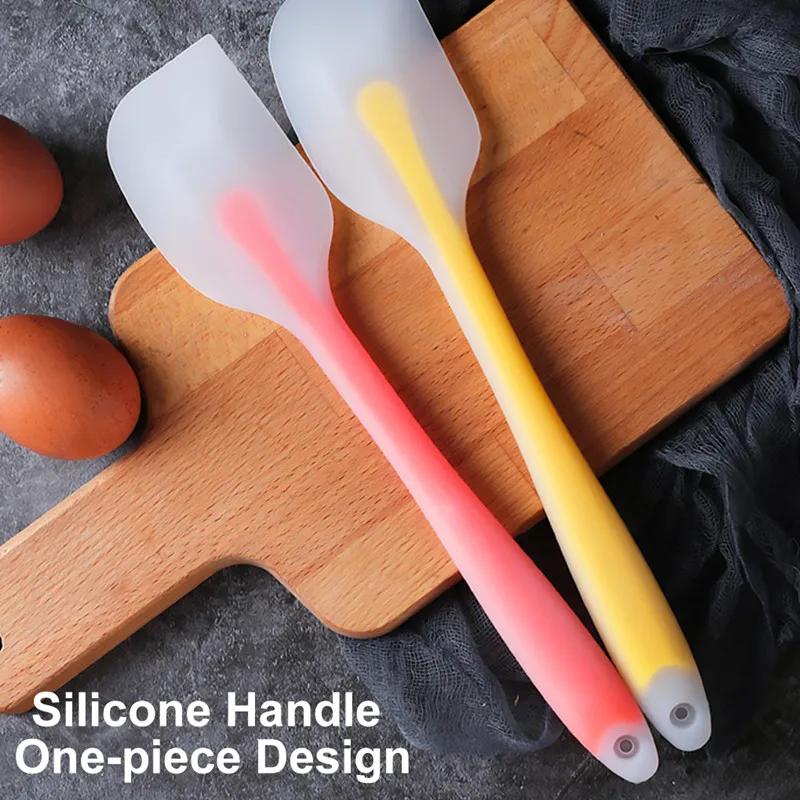 

Large Silicone Cake Spatulas Translucent Heat Resistant Flexible Cream Scraper Baking Spatula Kitchen Utensils Pastry Tools