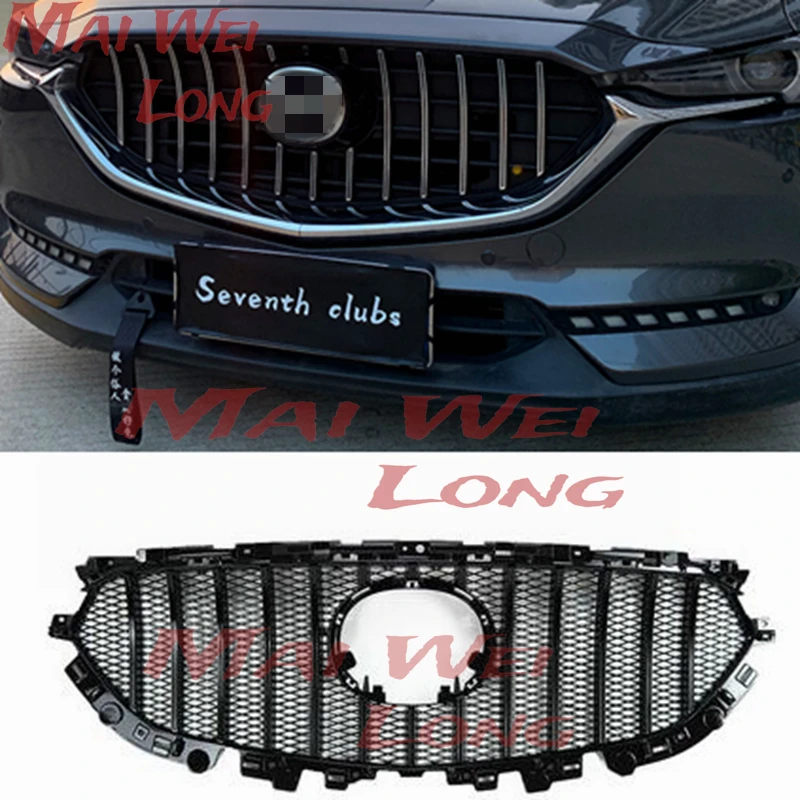 High Quality Front Racing Grille Mesh Bumper Mask Cover Grills Fit For Mazda Cx-5 Cx5 2017-2020 Exterior Accessories
High Quality Front Racing Grille Mesh Bumper Mask Cover Grills Fit For Mazda Cx-5 Cx5 2017-2020 Exterior Accessories