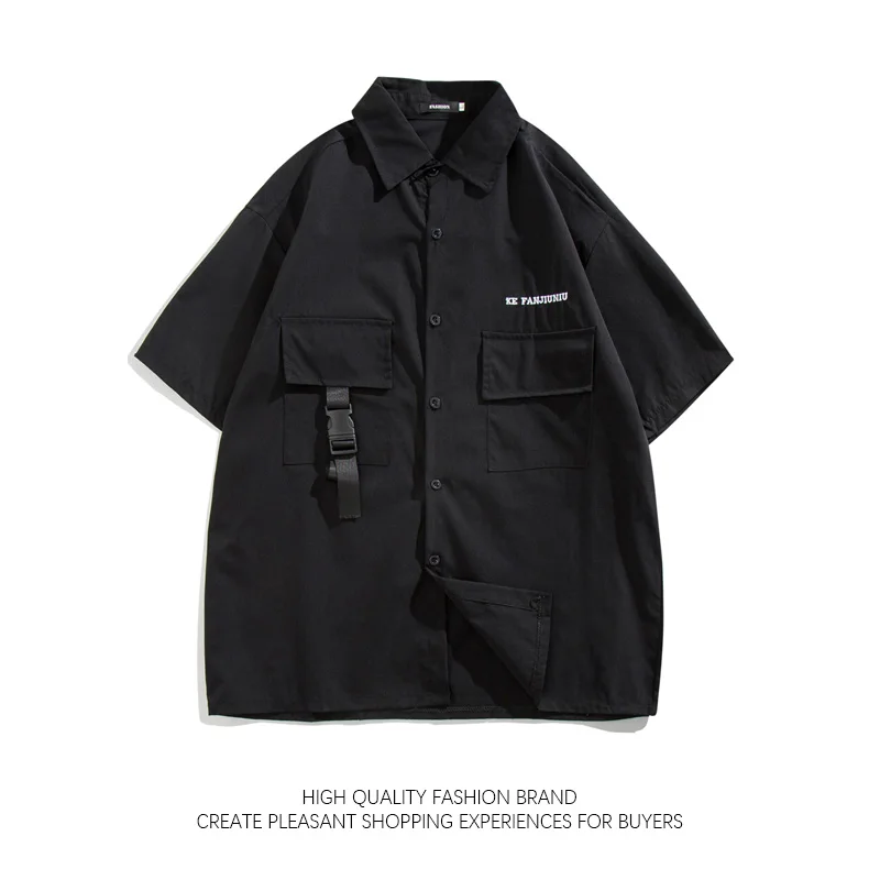 Original Workwear Short Sleeved Shirt Men's Trendy Cool Streetwear Blouse Unisex Loose Casual Abstinence Cargo Multi Pocket Top
Original Workwear Short Sleeved Shirt Men's Trendy Cool Streetwear Blouse Unisex Loose Casual Abstinence Cargo Multi Pocket Top