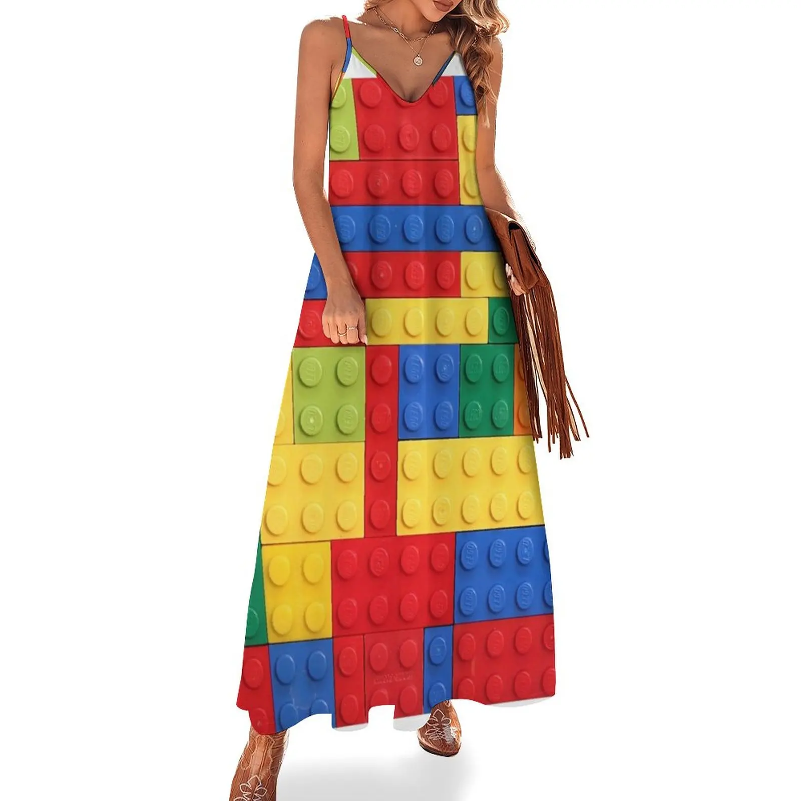 Colorful Bricks Design Sleeveless Dress long sleeve dress Party dresses for women
Colorful Bricks Design Sleeveless Dress long sleeve dress Party dresses for women