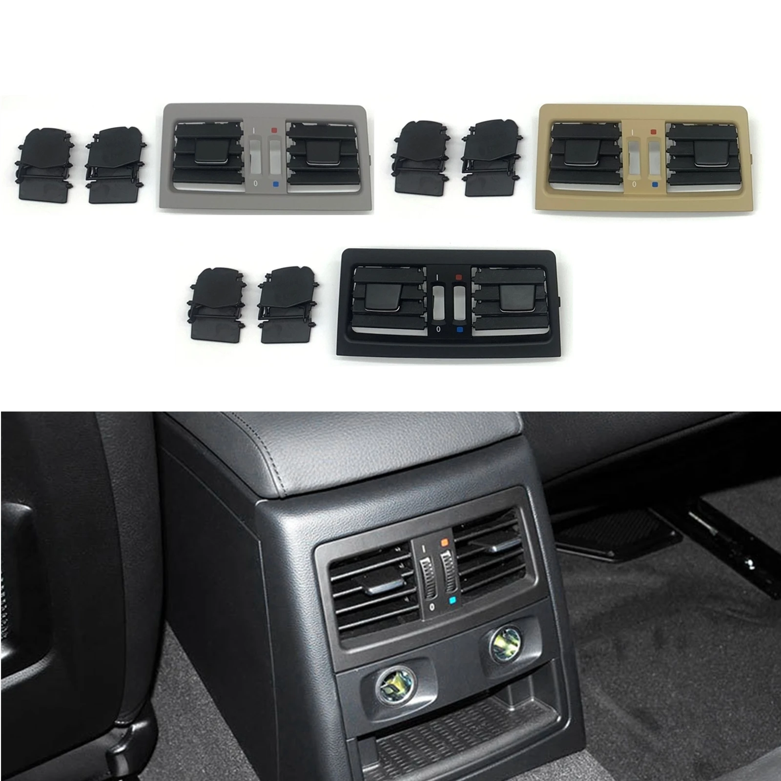 Grey Black Beige Rear A/C Air Vent Grill Panel Cover Conditioning Outlet Auto Part For BMW 3 Series E90 E90N E91 E91N 2005-2012
Grey Black Beige Rear A/C Air Vent Grill Panel Cover Conditioning Outlet Auto Part For BMW 3 Series E90 E90N E91 E91N 2005-2012