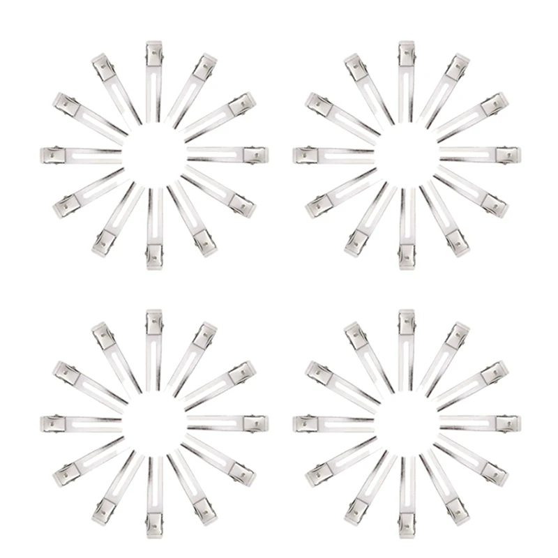 200X Hairdressing Double Prong Pin Curl Setting Section Metal Alligator Clips Hairpins
200X Hairdressing Double Prong Pin Curl Setting Section Metal Alligator Clips Hairpins