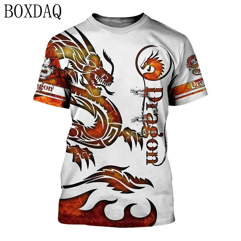 Dragon T-shirt 3D Printed Pattern Street Cool Breathable Comfortable Summer Quick Drying Material Men's Casual O-neck T-shirt
Dragon T-shirt 3D Printed Pattern Street Cool Breathable Comfortable Summer Quick Drying Material Men's Casual O-neck T-shirt