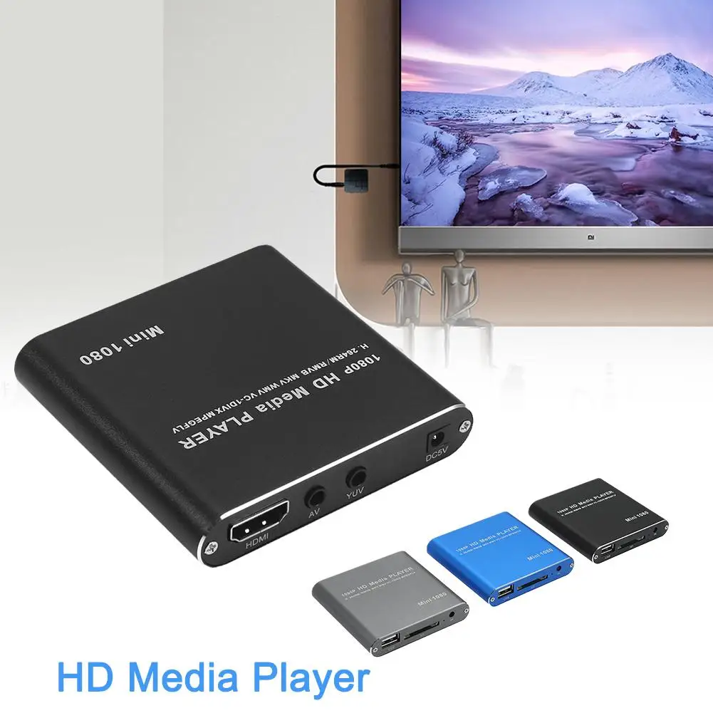

Mini Full HD Media Player Support SD Card USB Disk MP3 Music Video Autoplay Photo Multi-Media Advertising 1080P MP4 HDD Pla D5K2