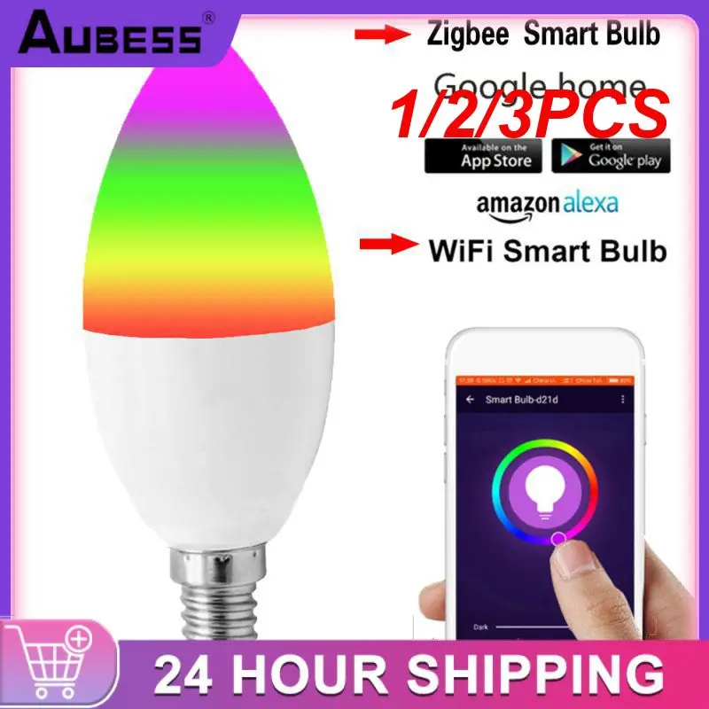 Умная лампа-свеча Tuya E14 E12, 1/2/3 шт.
Умная лампа-свеча Tuya E14 E12, 1/2/3 шт.