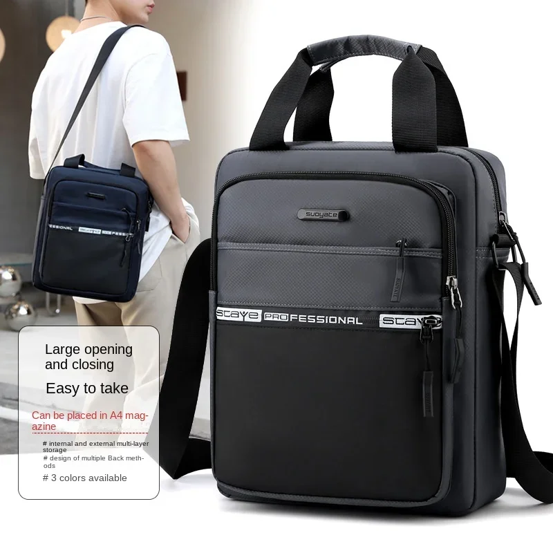 New Large-capacity Shoulder Bag Men's Fashion Messenger Bag Water Repellent Nylon Handbag Put A4 Files Crossbody Bags for Men
New Large-capacity Shoulder Bag Men's Fashion Messenger Bag Water Repellent Nylon Handbag Put A4 Files Crossbody Bags for Men