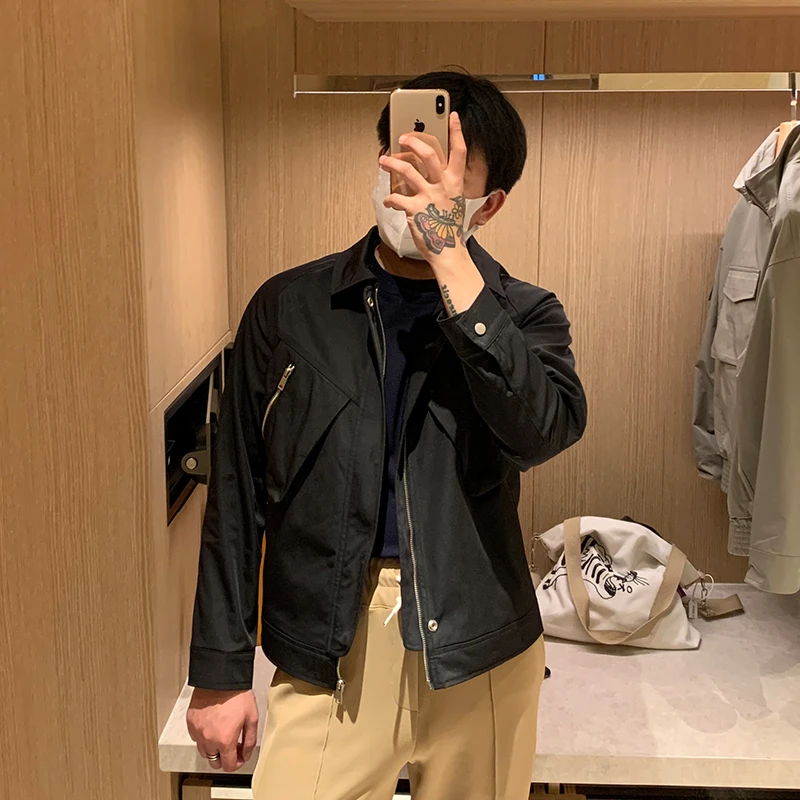 Повседневная мужская куртка-бомбер, однотонная модная уличная ветровка, высококачественные мужские бейсбольные куртки, новинка 2022, Мужское пальто W13 
Повседневная мужская куртка-бомбер, однотонная модная уличная ветровка, высококачественные мужские бейсбольные куртки, новинка 2022, Мужское пальто W13