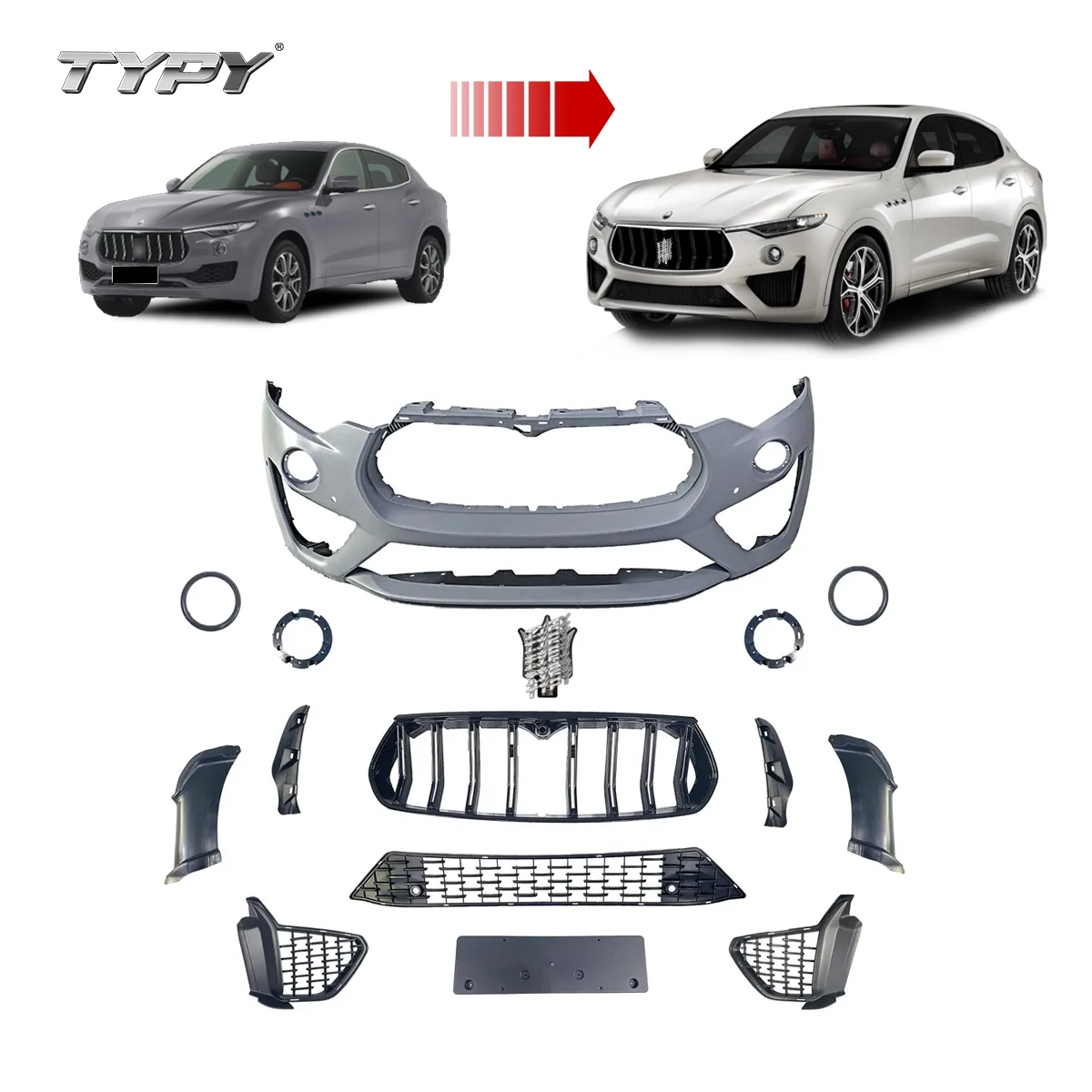 Auto Accessories Front Bumper Kits Body Kit For Maserati Levante 2016-2021 Upgrade Trofeo Bumper Kits Grill
Auto Accessories Front Bumper Kits Body Kit For Maserati Levante 2016-2021 Upgrade Trofeo Bumper Kits Grill