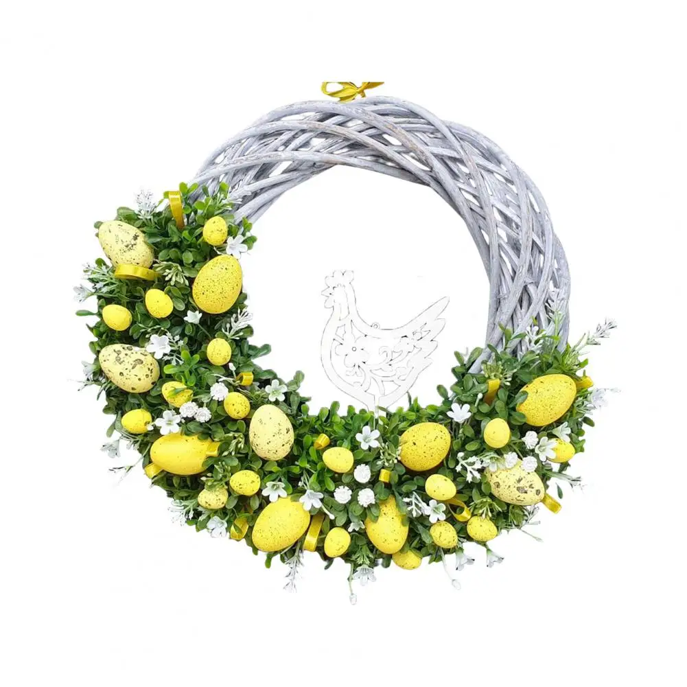 Wreath Pendant Bright Color Easter Wreath Cock Hanging Festival Decoration Attractive Lightweight Easter Wreath Home Decor
Wreath Pendant Bright Color Easter Wreath Cock Hanging Festival Decoration Attractive Lightweight Easter Wreath Home Decor