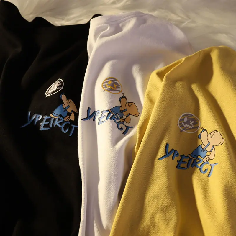 Футболка женская оверсайз с графическим принтом, Повседневная Свободная рубашка с коротким рукавом, в Корейском стиле, с мультяшным медведем, в уличном стиле, в стиле Ins, на лето 
Футболка женская оверсайз с графическим принтом, Повседневная Свободная рубашка с коротким рукавом, в Корейском стиле, с мультяшным медведем, в уличном стиле, в стиле Ins, на лето