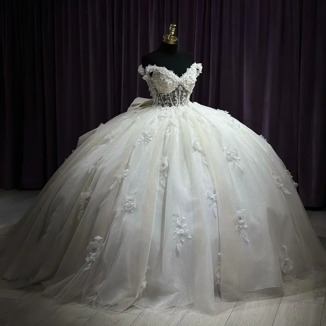 New Princess Quinceanera Dresses 2024 Sweetheart Corset Ball Gown Flowers Appliques Sparkly Beaded Tulle Formal Prom Party Gowns
New Princess Quinceanera Dresses 2024 Sweetheart Corset Ball Gown Flowers Appliques Sparkly Beaded Tulle Formal Prom Party Gowns