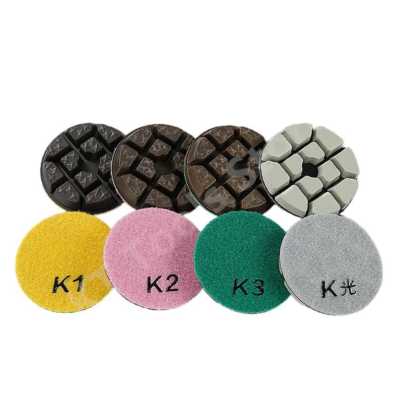 4Pcs/Set 3Inch 80mm 4 Steps Cncrete Floor Polishing Pads Dry Use Polish Cement Terrazzo Floor Renovation Grinder Grinding Block
4Pcs/Set 3Inch 80mm 4 Steps Cncrete Floor Polishing Pads Dry Use Polish Cement Terrazzo Floor Renovation Grinder Grinding Block
