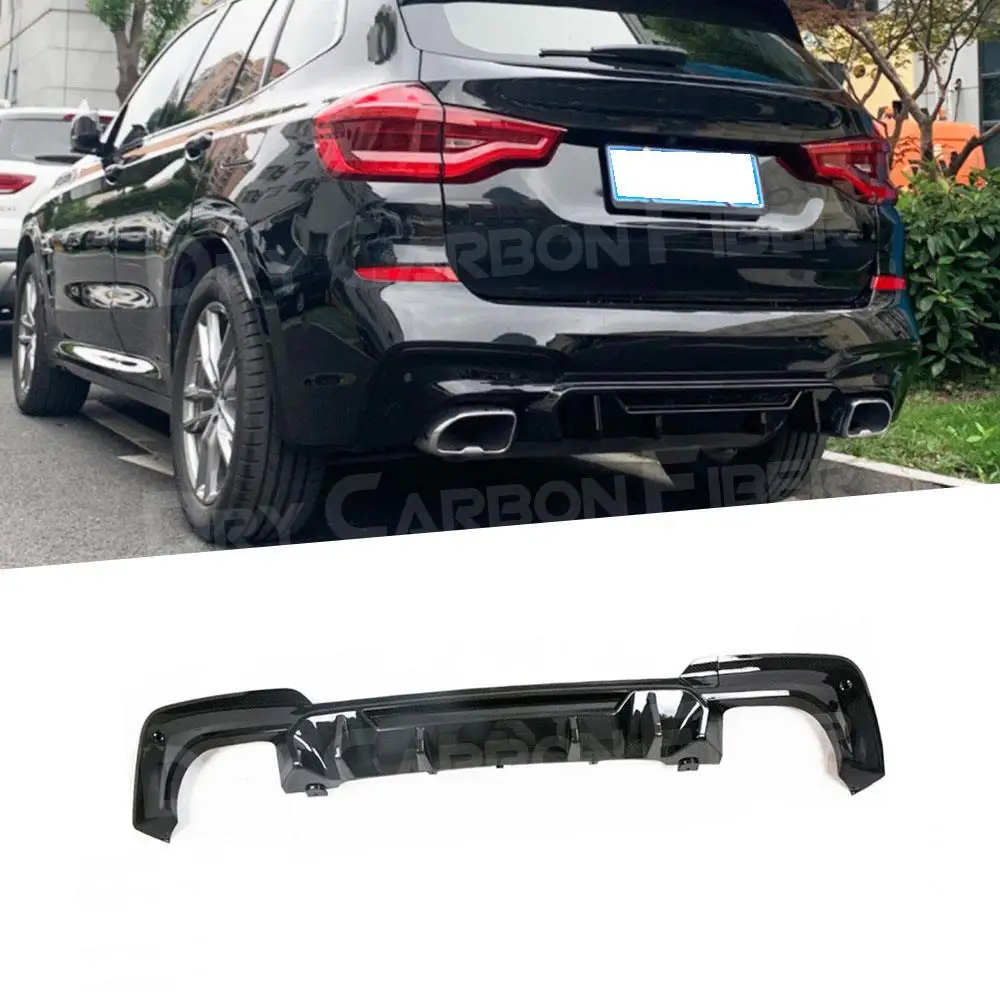 

Carbon Look /Gloss Black Rear Bumper Lip For BMW X3 G01 M Sport 2018 - 2020 Rear Diffuser Bumper Lip