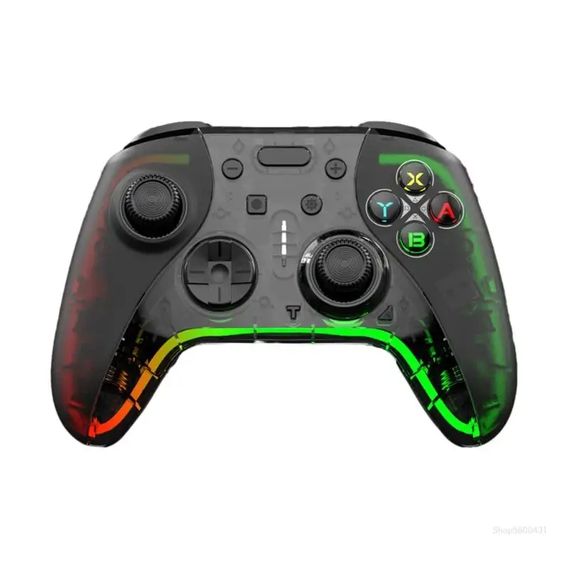 Игровой контроллер RGB-светодиод Bluetooth-совместимый беспроводной геймпад-гироскоп
Игровой контроллер RGB-светодиод Bluetooth-совместимый беспроводной геймпад-гироскоп