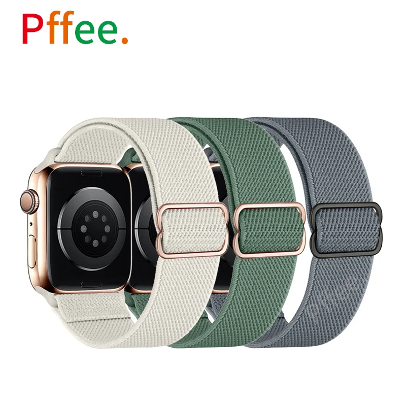 Pffee Elastic Nylon Strap For Apple Watch 8 7 6 SE 5 4 3 2 WatchBand 45mm 41mm 44mm 40mm 38m 42mm 
Pffee Elastic Nylon Strap For Apple Watch 8 7 6 SE 5 4 3 2 WatchBand 45mm 41mm 44mm 40mm 38m 42mm