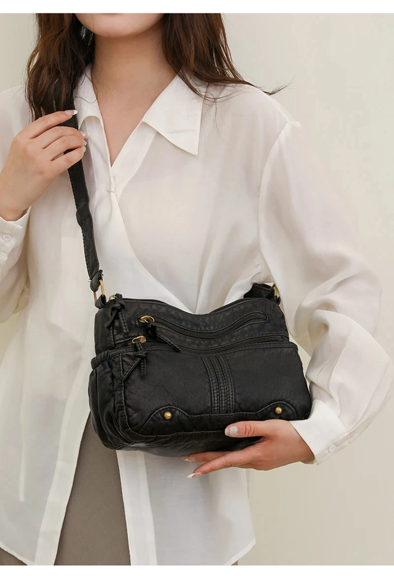 Famous Luxury Brand Shoulder Bags Multiple Pockets Soft PU Leather Crossbody Bags for Women Vintage Shopping Bag Sac a Mains
Famous Luxury Brand Shoulder Bags Multiple Pockets Soft PU Leather Crossbody Bags for Women Vintage Shopping Bag Sac a Mains