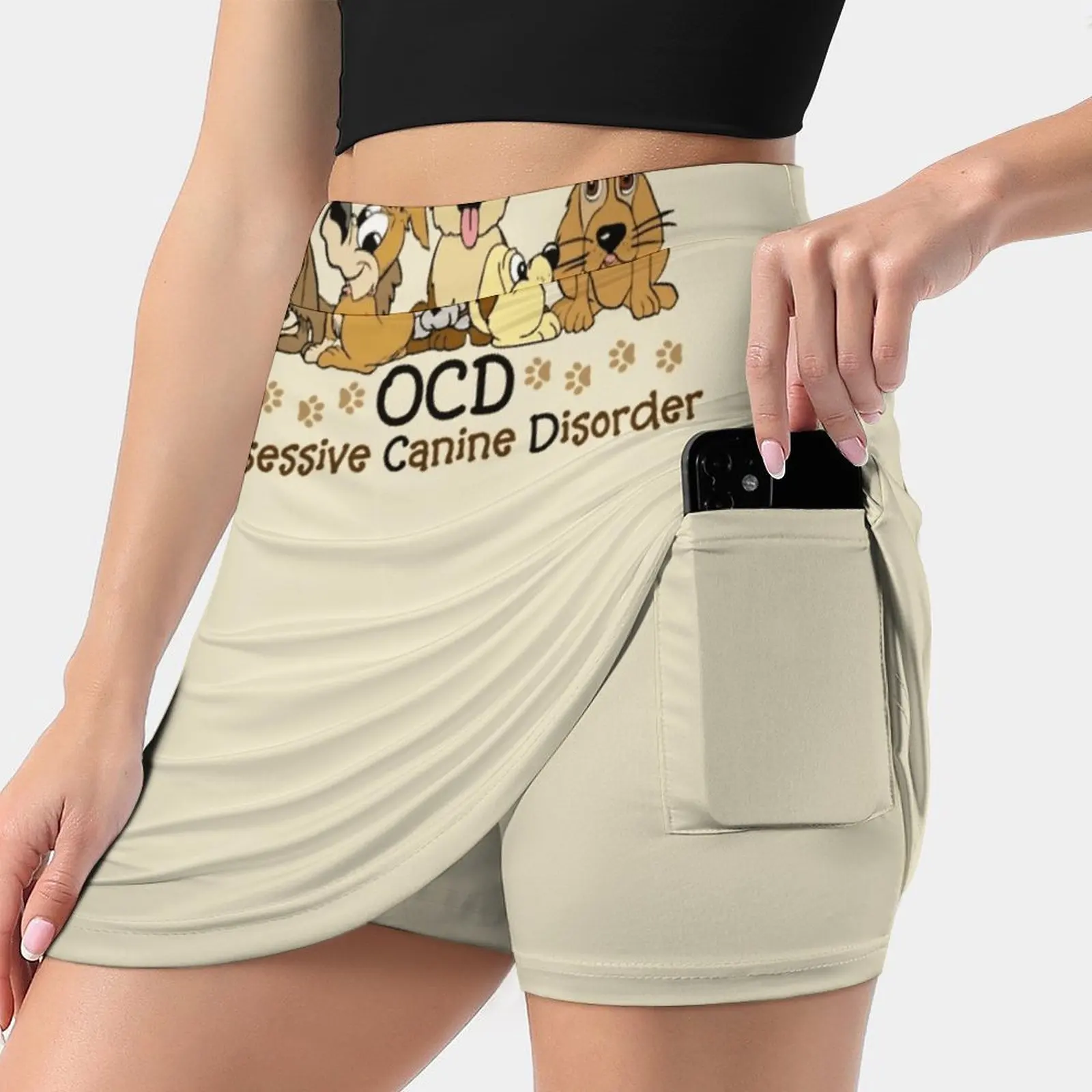 

Ocd Dog Obsessive Canine Disorder Women's skirt Aesthetic skirts New Fashion Short Skirts Ocd Obsessive Canine Disorder