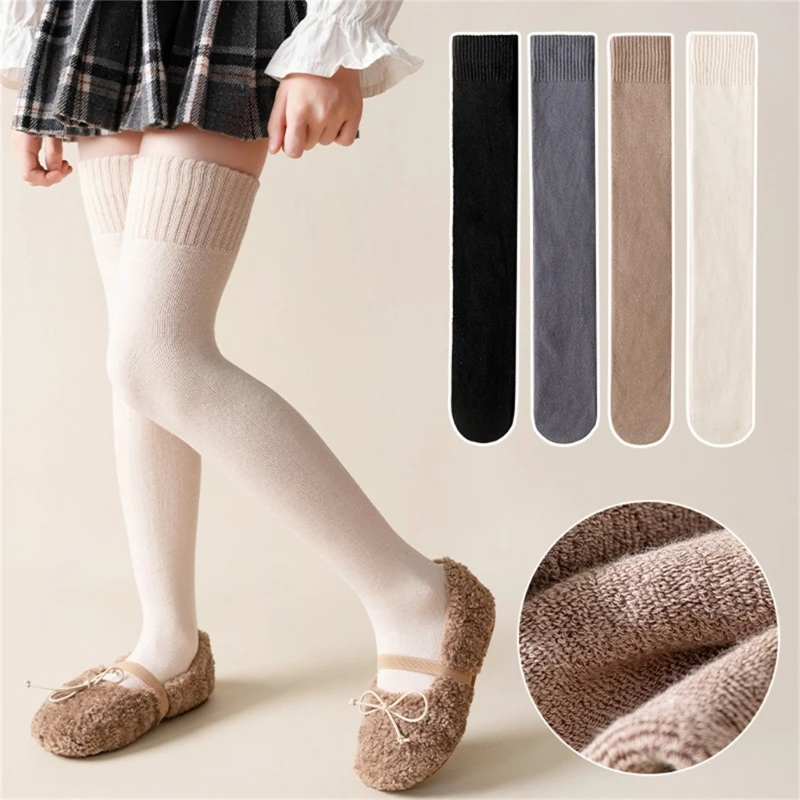Solid Color Over The Knee Socks Toddler AntiSlip Thigh High Socks Winter Thick Elastic Cotton Socks Children Accessories
Solid Color Over The Knee Socks Toddler AntiSlip Thigh High Socks Winter Thick Elastic Cotton Socks Children Accessories